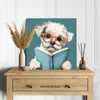 Maltese Book Lover Art - View 5