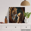 Kitten Lion Mirror Art - View 5
