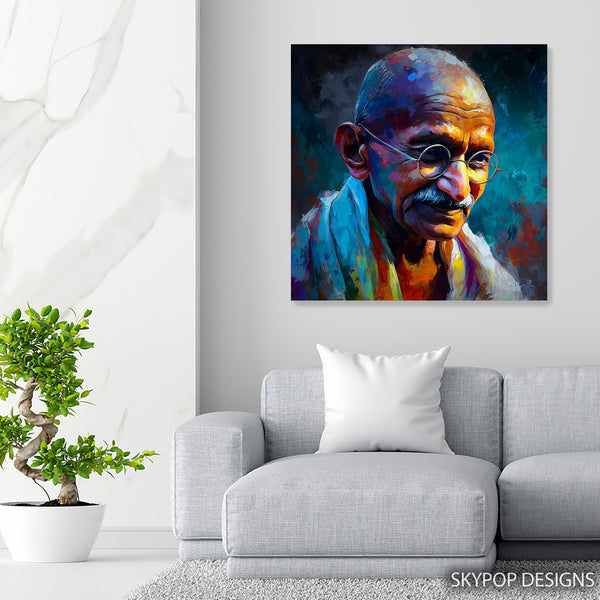 Gandhi Portrait Art - View 5
