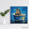 Zebra Bath Time Art - View 5