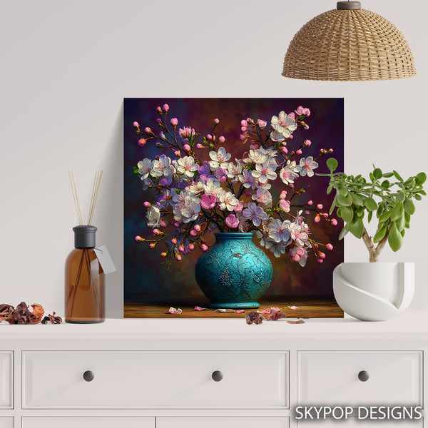 Cherry Blossom Vase Art - View 5