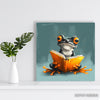 Frog Reading Art - View 5