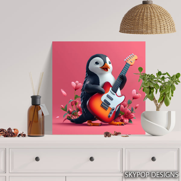 Penguin Rock Star Art - View 5