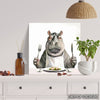 Hippopotamus Art - View 5