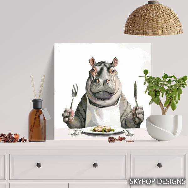 Hippopotamus Art - View 5