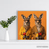 Kangaroo Couple Art - View 5