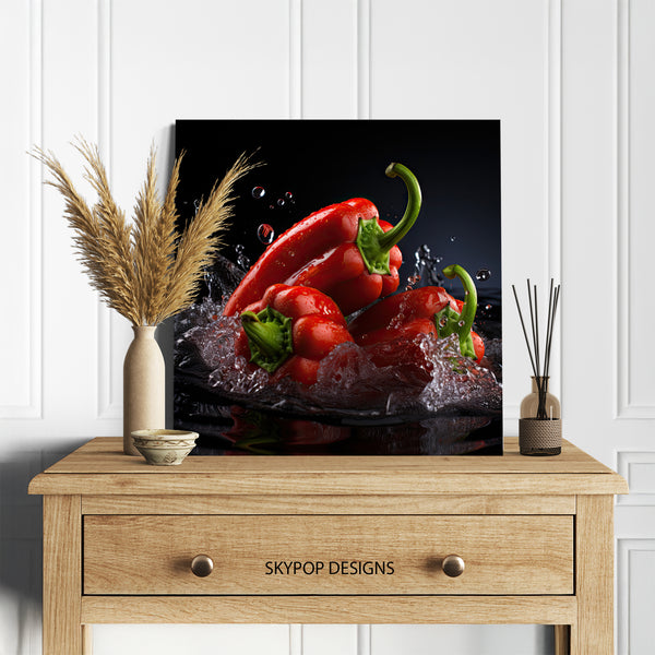 Red Pepper Splash Art - View 5