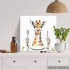 Giraffe Dining Art - View 5