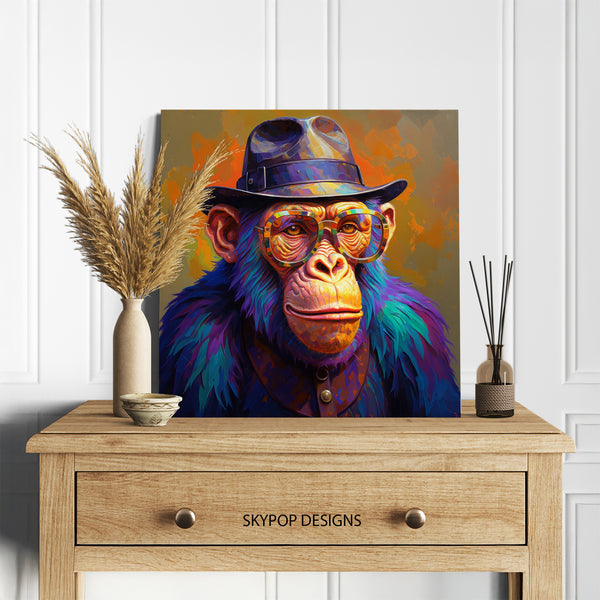 Chimpanzee Portrait Art - View 5