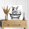 Bunny Bath Time Art - View 5