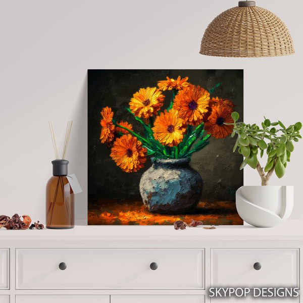 Marigold Still Life Art - View 5