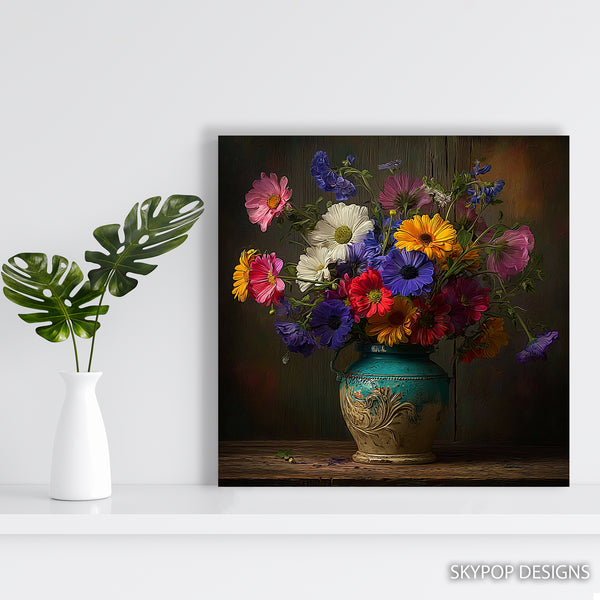 Wildflower Bouquet Art - View 5