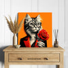 Cat with Rose Art - View 5