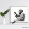Monkey Champagne Art - View 5