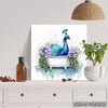 Peacock Bath Art - View 5