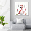 Flamingo Dinner Party Art - View 5