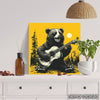 Bear Playing Guitar Moon Art - View 5