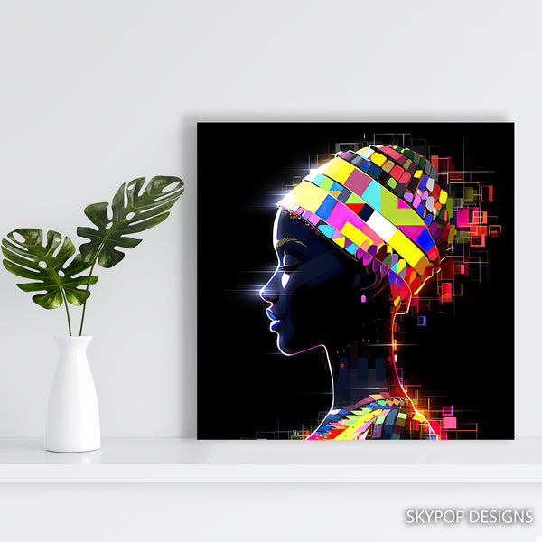 African American Profile Art - View 5