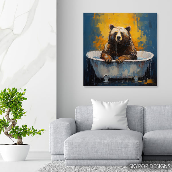 Bear Bathtub Art - View 5