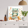 Owl Reading Books Art - View 5