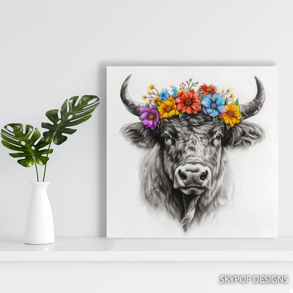 Highland Cow Art - View 5