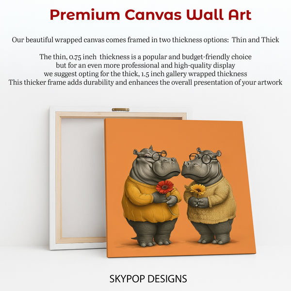 Hippopotamus Flower Art - View 6