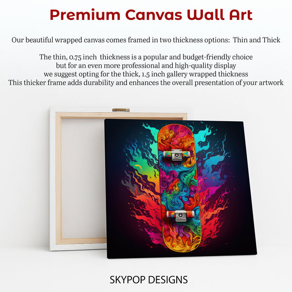 Skateboard Fire Art - View 6