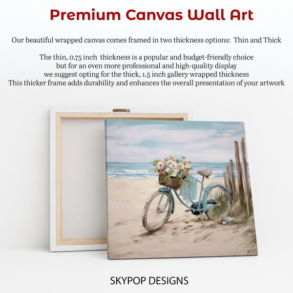 Beach Bicycle Blossom Art - View 6