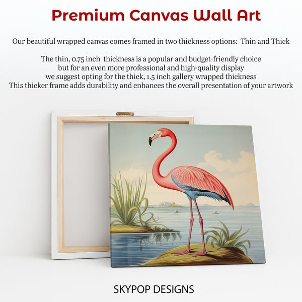 Flamingo Wildlife Art - View 6