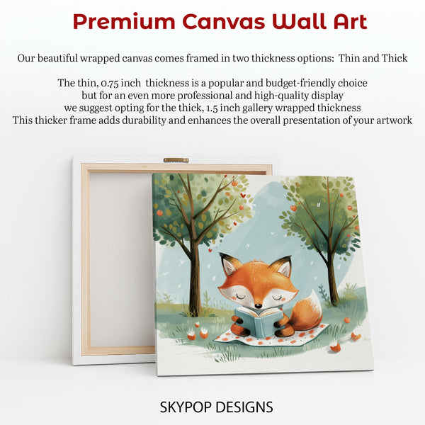 Fox Reading Art - View 6