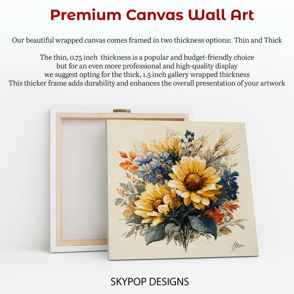 Sunflower Bouquet Art - View 6
