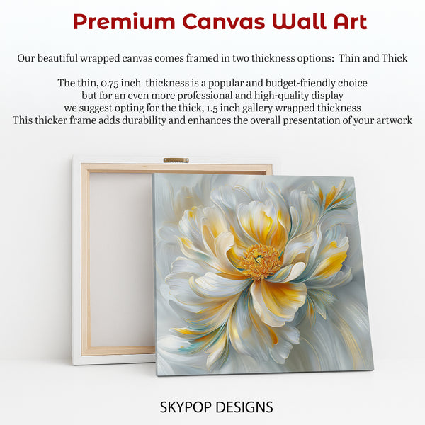 Golden Peony Bloom Art - View 6