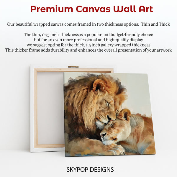 Lion Embrace Art - View 6