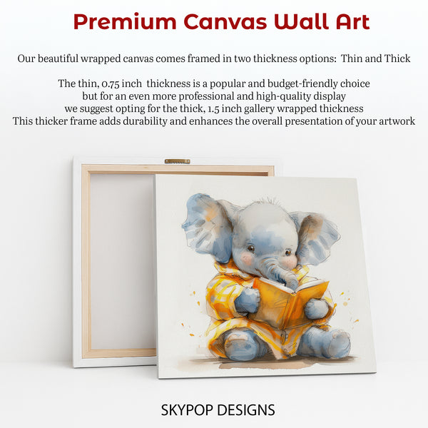 Elephant Reading Art - View 6