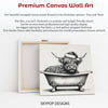 Highland Cow Bath Time Art - View 6