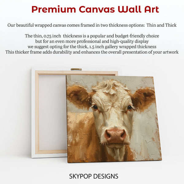 Highland Cow Portrait Art - View 6