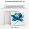 Blue Peony Bloom Art - View 6