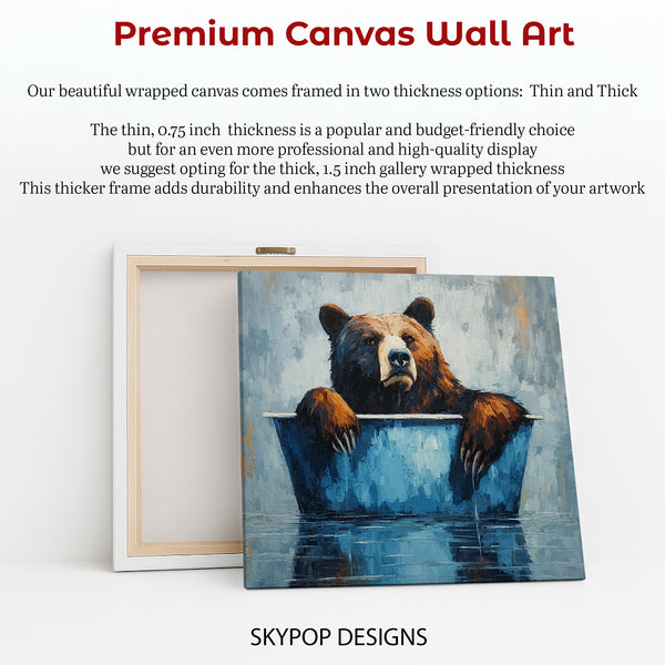 Bear Bath Time Art - View 6