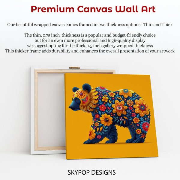 Bear Floral Art - View 6