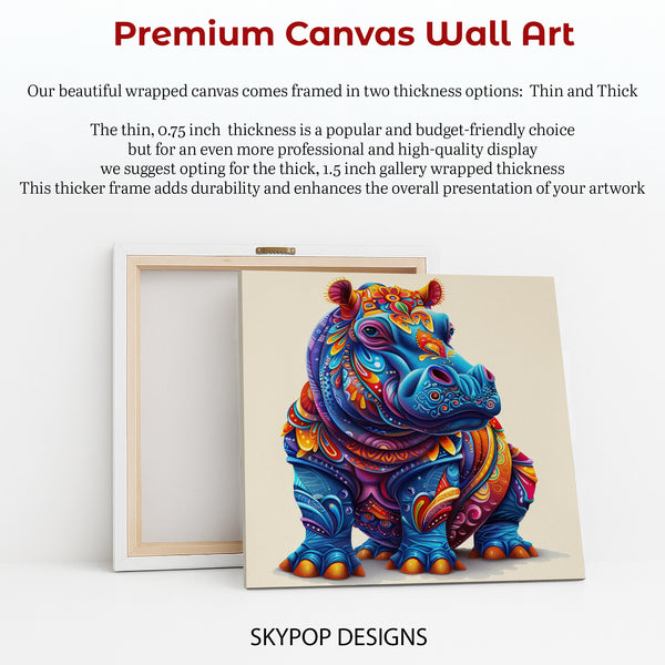 Hippopotamus Art - View 6