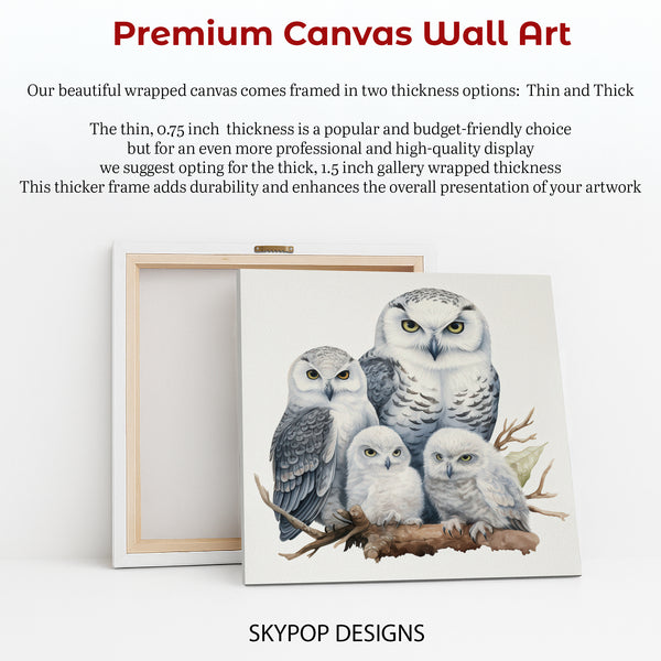Owl Family Art - View 6