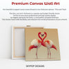 Flamingo Love Heart Art - View 6