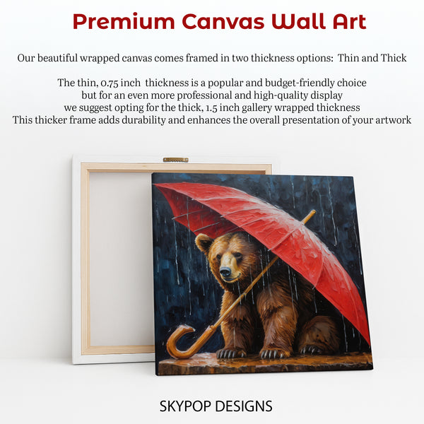 Bear Umbrella Art - View 6