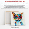 Hipster Cat in Glasses Art - View 6