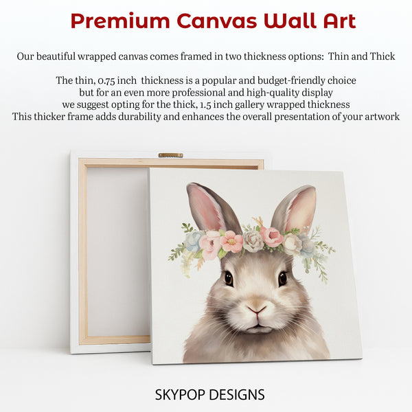 Bunny Spring Floral Crown Art - View 6