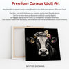 Highland Cow Floral Crown Art - View 6