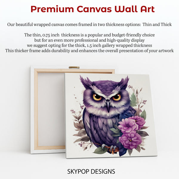 Owl Floral Art - View 6