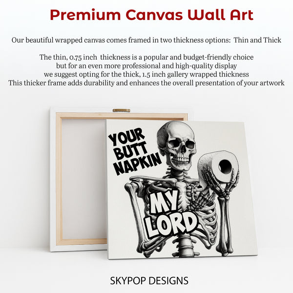 Skeleton Toilet Paper Lord Art - View 6