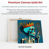King Skeleton Smoking Art - View 6