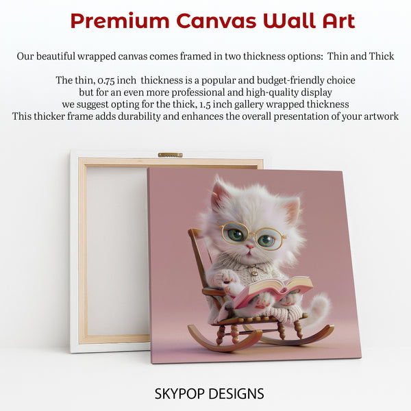 Cat Reading Art - View 6